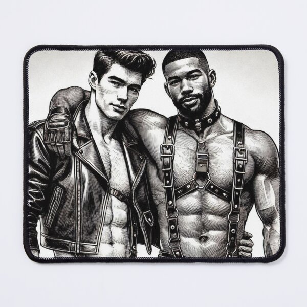 Item preview, Gay Leather Bar Jenson & Chris Pride Berlin Graphic Design designed and sold by ItsAKinkThing.