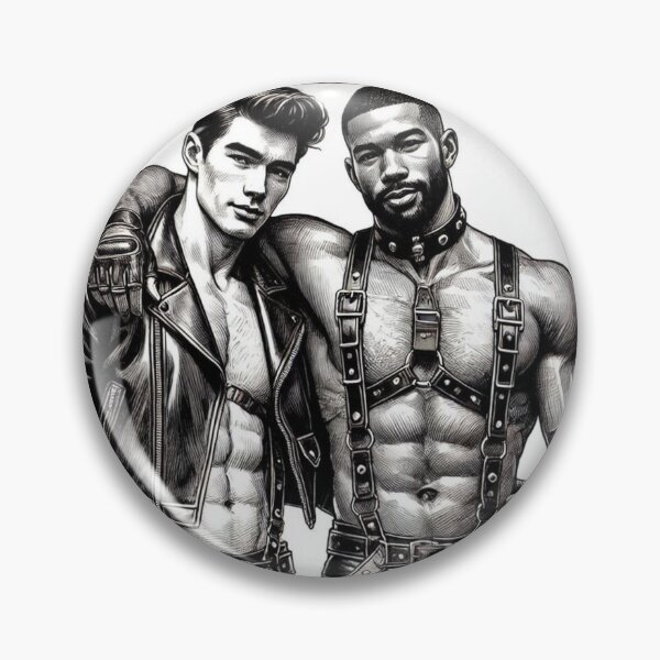 Item preview, Gay Leather Bar Jenson & Chris Pride Berlin Graphic Design designed and sold by ItsAKinkThing.