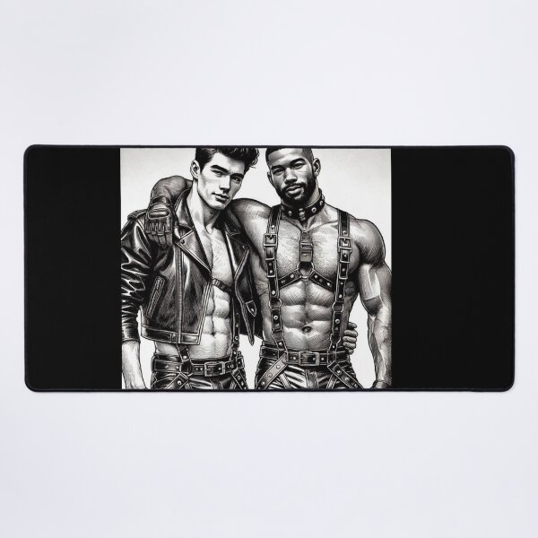 Item preview, Gay Leather Bar Jenson & Chris Pride Berlin Graphic Design designed and sold by ItsAKinkThing.