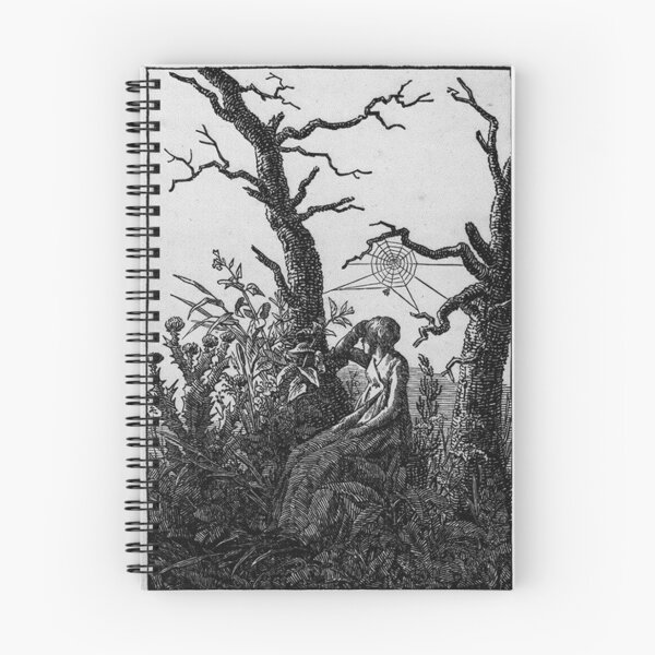 Item preview, Seated Woman with a Spider’s Web (c. 1805) – Caspar David Friedrich | designed and sold by Art Outlaws.