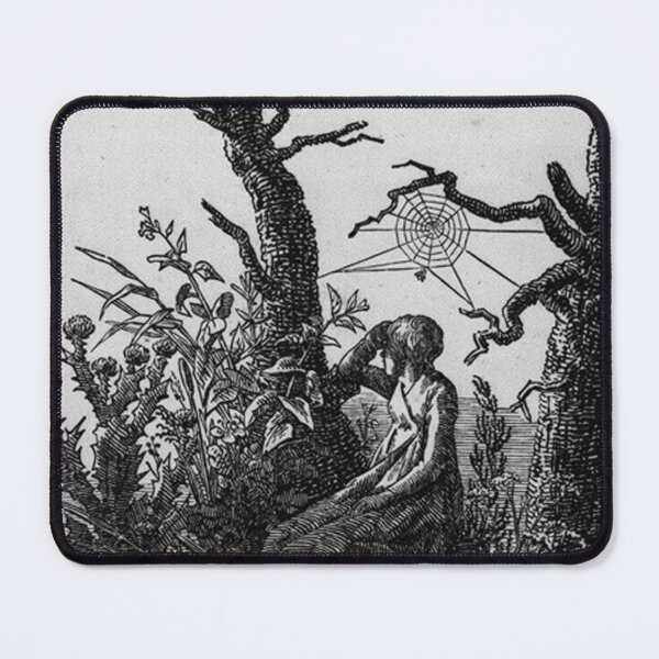 Item preview, Seated Woman with a Spider’s Web (c. 1805) – Caspar David Friedrich | designed and sold by Art Outlaws.