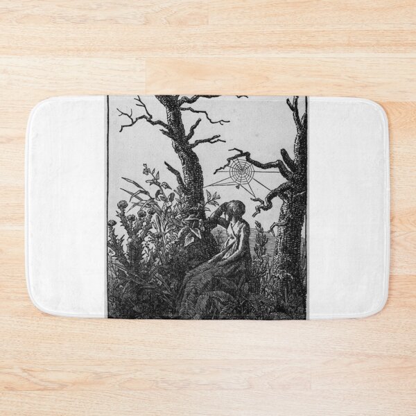 Item preview, Seated Woman with a Spider’s Web (c. 1805) – Caspar David Friedrich | designed and sold by Art Outlaws.