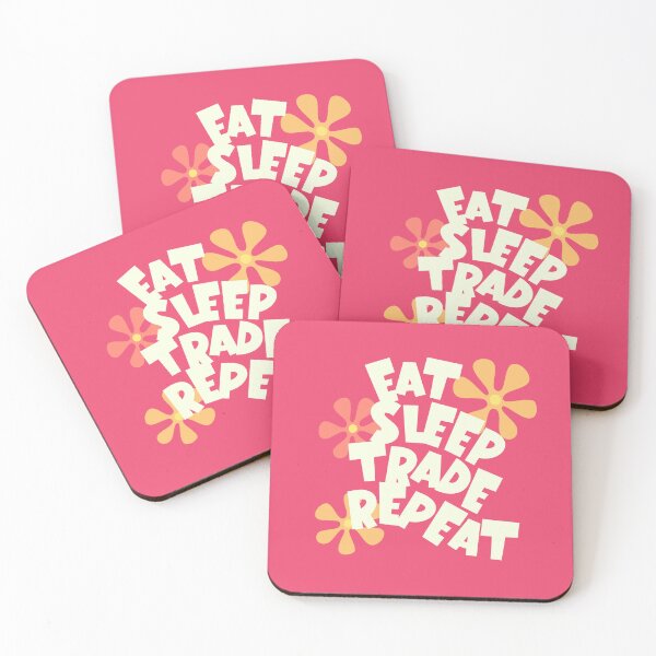 Item preview, eat sleep trade repeat designed and sold by Morcawork.