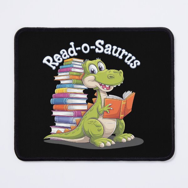 Item preview, Read-o-saurus Dinosaur Reading Dinosaur Book Lover designed and sold by angolinnArt.