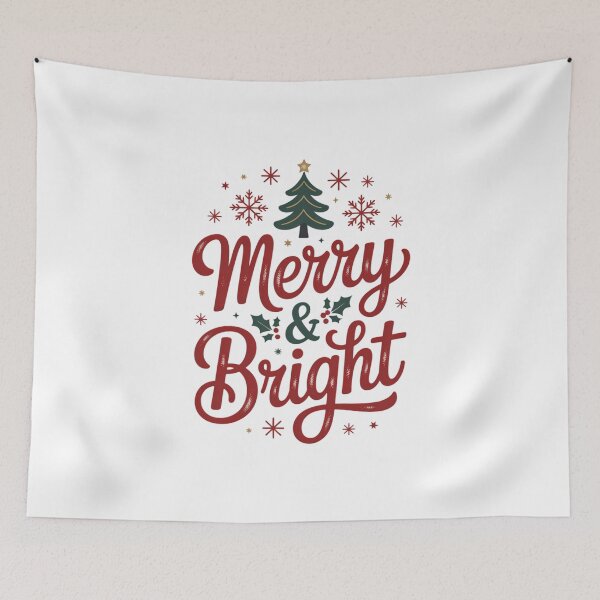 Item preview, Merry And Bright Christmas designed and sold by FaithAbbott.