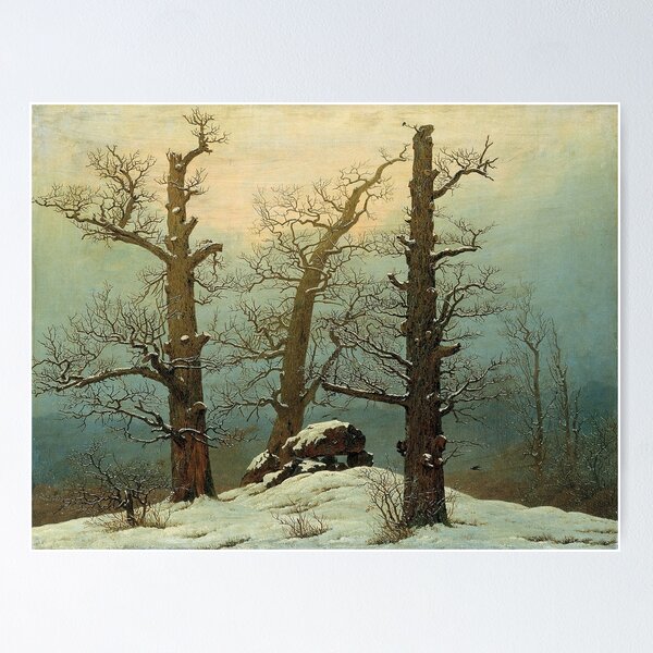 Item preview, Cairn in Snow (c. 1818) – Caspar David Friedrich designed and sold by Art Outlaws.