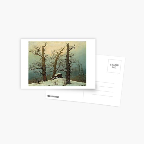 Aperçu de l'œuvre Cairn sous la neige (vers 1818) – Caspar David Friedrich créée et vendue par Art Outlaws.