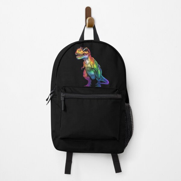 Item preview, T Rex Dinosaur LGBT Pride Rainbow Flag Colorful  designed and sold by angolinnArt.