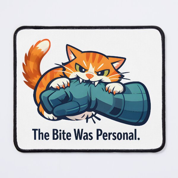 Item preview, The Bite Was Personal – Funny Cat Veterinary Inside Joke designed and sold by Bettybee00.