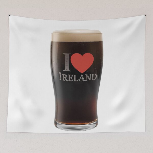 Item preview, I Love Ireland Stout Beer Glass Irish Pride designed and sold by RDproject.