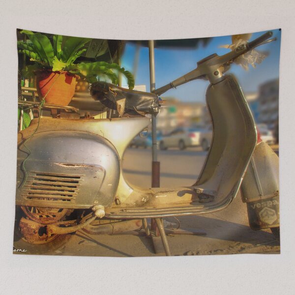 Item preview, 1964 Vespa delivery scooter designed and sold by Russell Thorne.