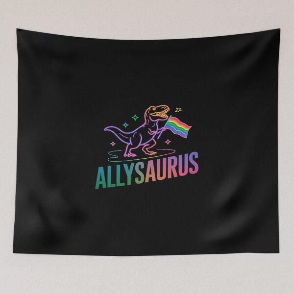 Item preview, Trans Ally Allysaurus Gay Pride Lgbtq Trans Flag Dinosaur  designed and sold by angolinnArt.