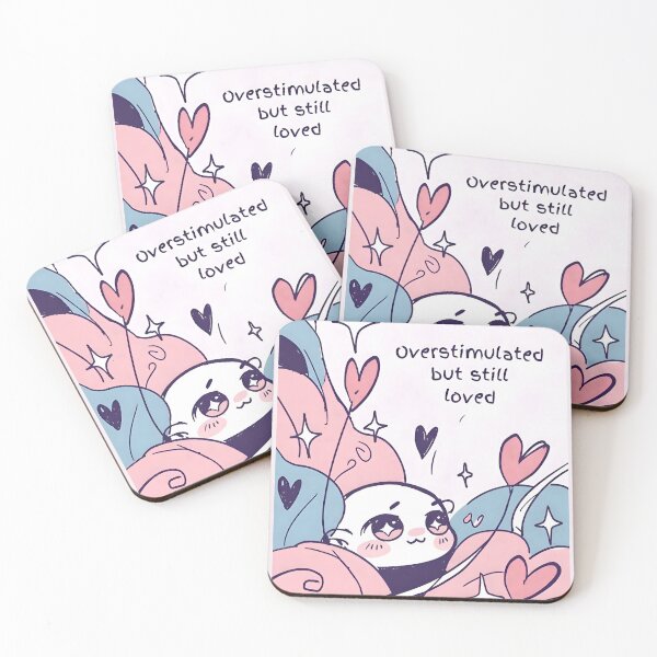 Item preview, Overstimulated : Wholesome Neurodivergent Valentine Art for ADHD & Autism" designed and sold by MukuMint.