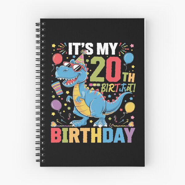 Item preview, 20th Birthday Boys 20yr 19 Year Old Dinosaur T-Rex  designed and sold by joyouartArt.