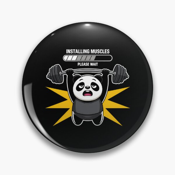 Item preview, Panda Installing Muscles Please Wait Gym Fitness designed and sold by FaithAbbott.