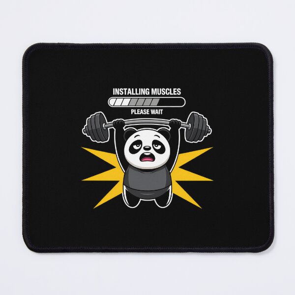 Item preview, Panda Installing Muscles Please Wait Gym Fitness designed and sold by FaithAbbott.