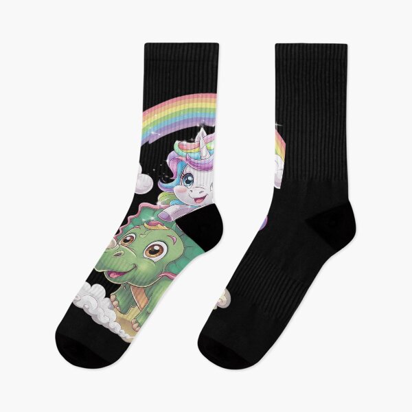 Item preview, Unicorn Riding Dinosaur Triceratops Boys Girls Rainbow  designed and sold by angolinnArt.