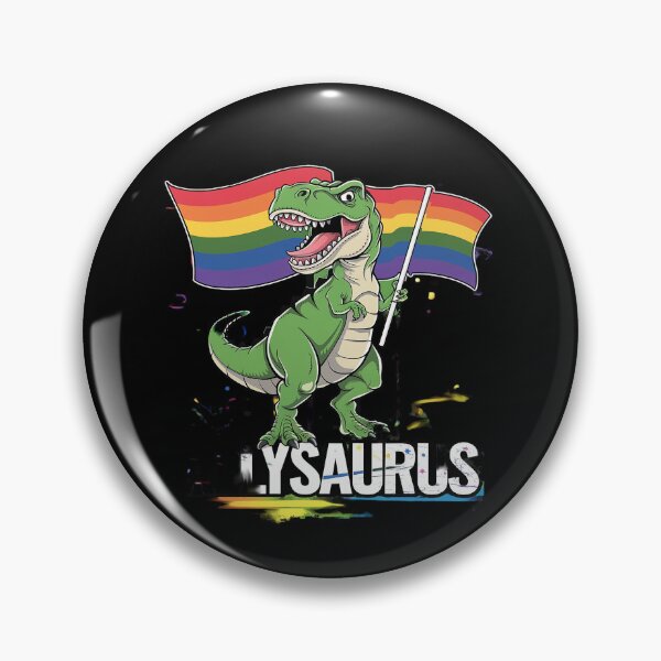 Item preview, Allysaurus Dinosaur In Rainbow Flag For Ally LGBT Pride 6  designed and sold by joyouartArt.