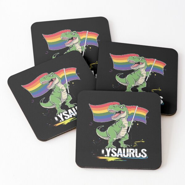 Item preview, Allysaurus Dinosaur In Rainbow Flag For Ally LGBT Pride 6  designed and sold by joyouartArt.