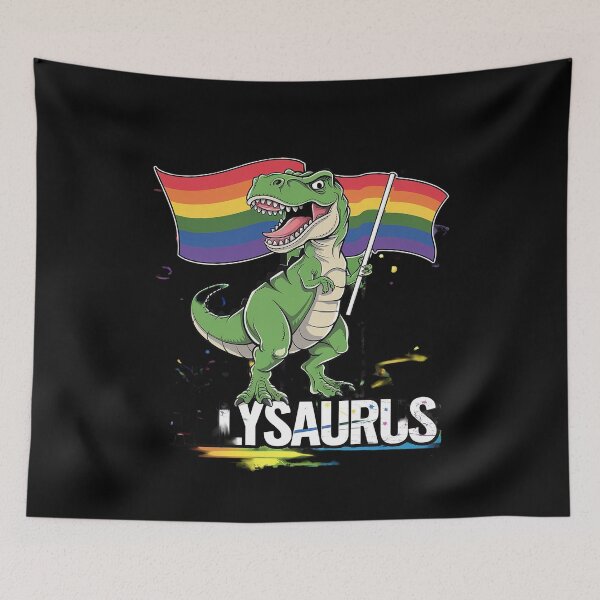 Item preview, Allysaurus Dinosaur In Rainbow Flag For Ally LGBT Pride 6  designed and sold by joyouartArt.