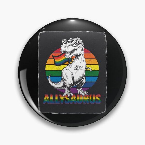 Item preview, Womens Allysaurus LGBT Dinosaur Rainbow Flag Ally LGBT Pride  designed and sold by angolinnArt.