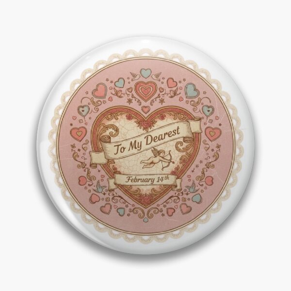 Item preview, Vintage Heart Design Valentines Angel Pink Love Couple Heart Red designed and sold by SamiraArts.