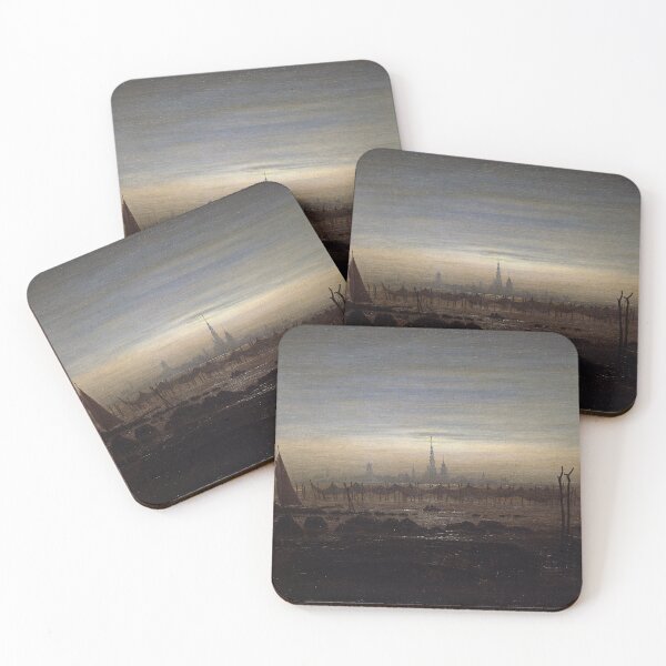 Item preview, Greifswald in Moonlight (c. 1817) – Caspar David Friedrich designed and sold by Art Outlaws.