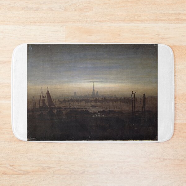 Item preview, Greifswald in Moonlight (c. 1817) – Caspar David Friedrich designed and sold by Art Outlaws.