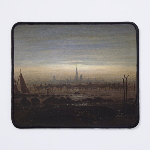 Item preview, Greifswald in Moonlight (c. 1817) – Caspar David Friedrich designed and sold by Art Outlaws.