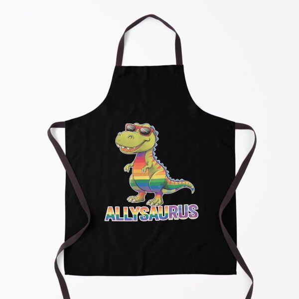 Item preview, Allysaurus dinosaur in rainbow flag for ally LGBT pride  designed and sold by joyouartArt.