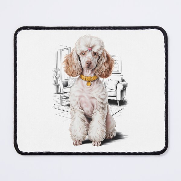 Item preview, Cute Dogs- The French Poodle in the Livingroom designed and sold by Museum Of Non-Existing Art.