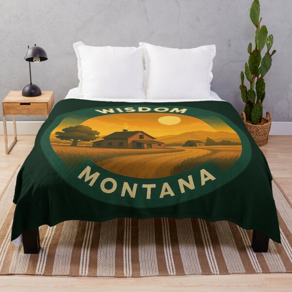 Item preview, Wisdom Montana USA Vintage Travel designed and sold by Thistle-TShop.