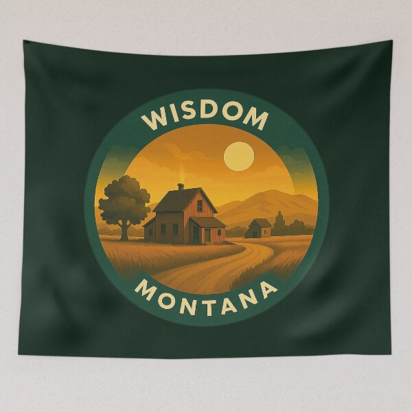 Item preview, Wisdom Montana USA Vintage Travel  designed and sold by Thistle-TShop.