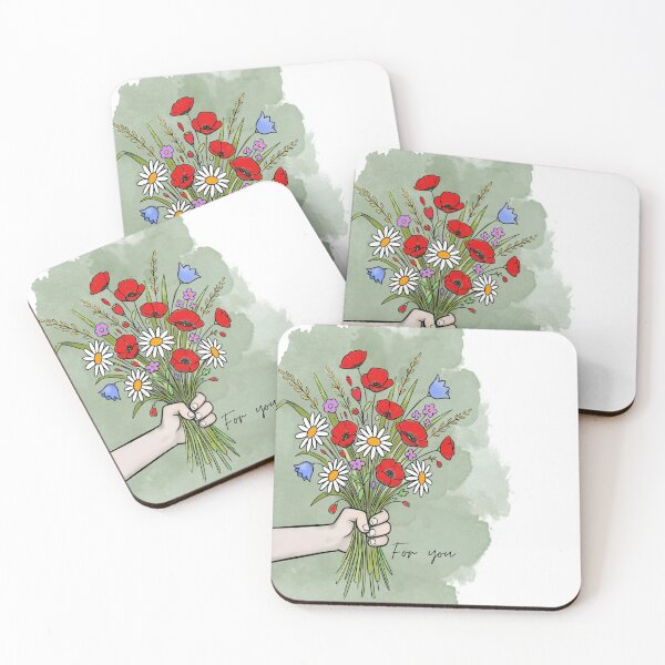 Item preview,  Flover Bouquet – Hand Drawn Wildflowers “For You” Gift Art designed and sold by SawaOne.