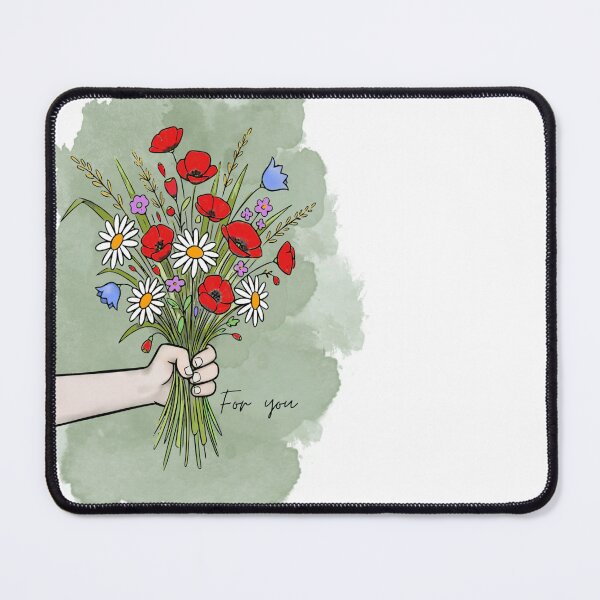 Item preview,  Flover Bouquet – Hand Drawn Wildflowers “For You” Gift Art designed and sold by SawaOne.