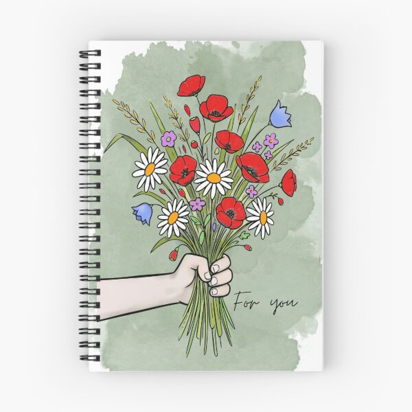 Item preview,  Flover Bouquet – Hand Drawn Wildflowers “For You” Gift Art designed and sold by SawaOne.