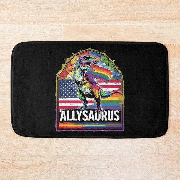 Item preview, Allysaurus dinosaur in rainbow flag for ally LGBT pride7  designed and sold by joyouartArt.