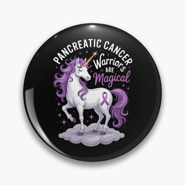 Item preview, Unicorn Purple Ribbon Pancreatic Cancer Warrior Are Magical designed and sold by FaithAbbott.
