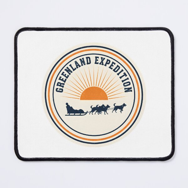 Item preview, Greenland Expedition - Vintage Dog Sledding Badge designed and sold by Dakson Design - Fantasy Art.