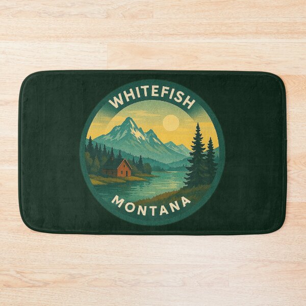 Item preview, Whitefish Montana USA Vintage Travel  designed and sold by Thistle-TShop.
