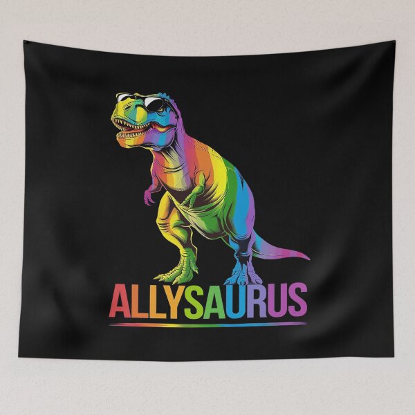 Item preview, Allysaurus Dinosaur T-Rex Rainbow Flag LGBT-Q Pride Month  designed and sold by joyouartArt.