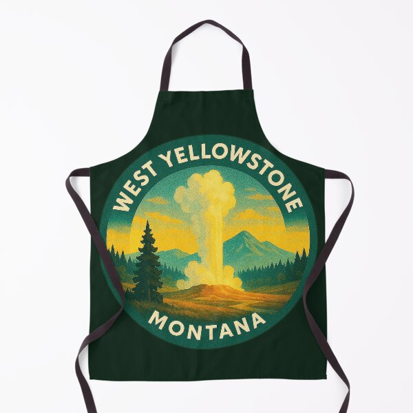 Item preview, West Yellowstone Montana USA Vintage Travel designed and sold by Thistle-TShop.