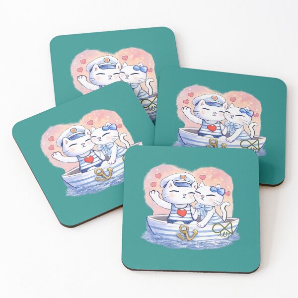 Item preview, LaMaisonOfMY MY FRENCH CAT SAILING INTO LOVE VALENTINES 2026 COLLECTION  NO. 23 On Green designed and sold by LaMaisonOfMY.