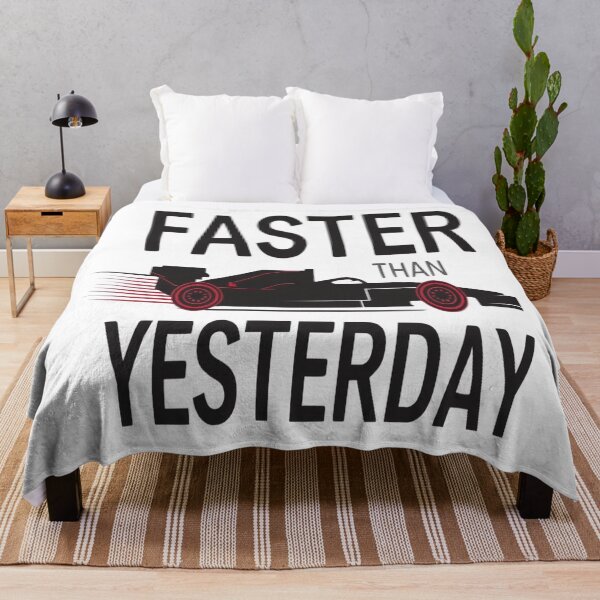 Item preview, Faster Than Yesterday – Motorsport Speed & Progress Mindset T-Shirt designed and sold by RMTrendy.