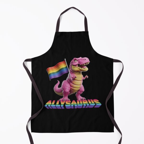 Item preview, Allysaurus LGBT Ally Cartoon Dinosaur T Rex LGBTQ Flag  designed and sold by DigitaldeligArt.