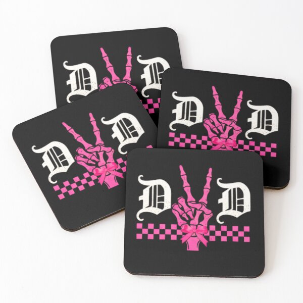 Item preview, DAD Pink Skeleton Hand Peace Sign - Coquette Girl Dad Aesthetic designed and sold by MotivaChic.