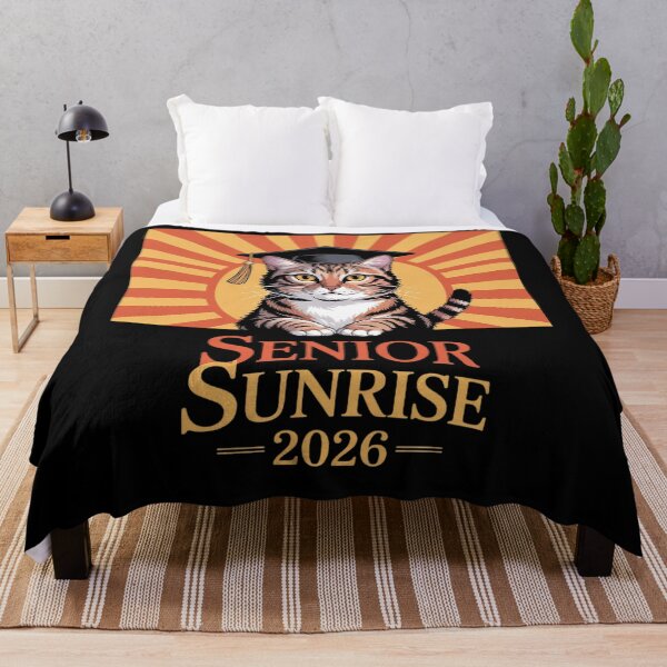 Item preview, Last First Day Senior Sunrise 2026 Graduation Cat designed and sold by angolinnArt.