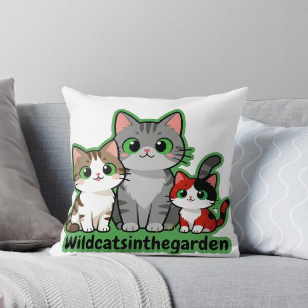 Item preview, Wildcatsinthegarden – Three Rescued Cats Logo designed and sold by DesignFrabu.