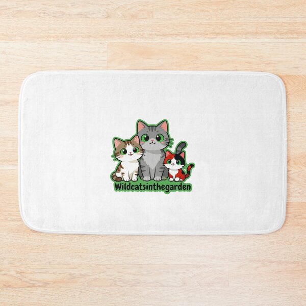 Item preview, Wildcatsinthegarden – Three Rescued Cats Logo designed and sold by DesignFrabu.
