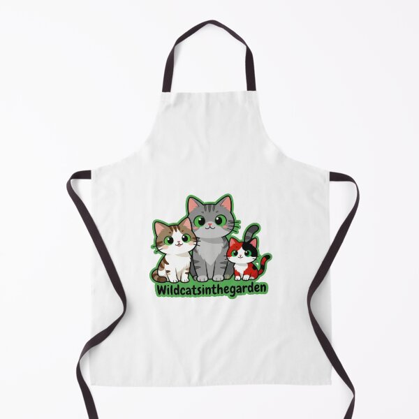 Item preview, Wildcatsinthegarden – Three Rescued Cats Logo designed and sold by DesignFrabu.